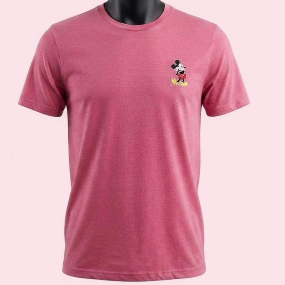 Disney Mickey Mouse Heather Pink Graphic T-Shirt